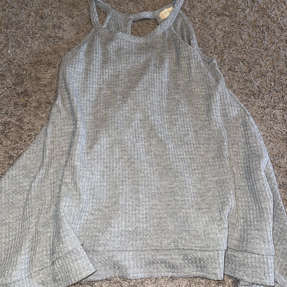Altar’d State Gray Sleeveless Knit Top size small tank top women’s